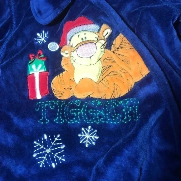 Disney Tigger Velour  Footie/Sleeper - Picture 2 of 4